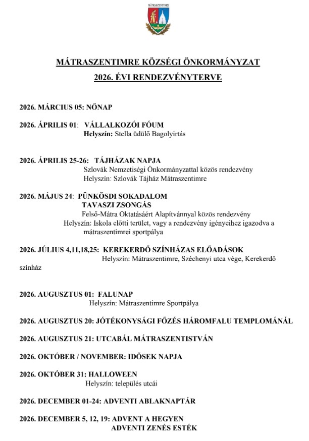 Rendezvenyterv