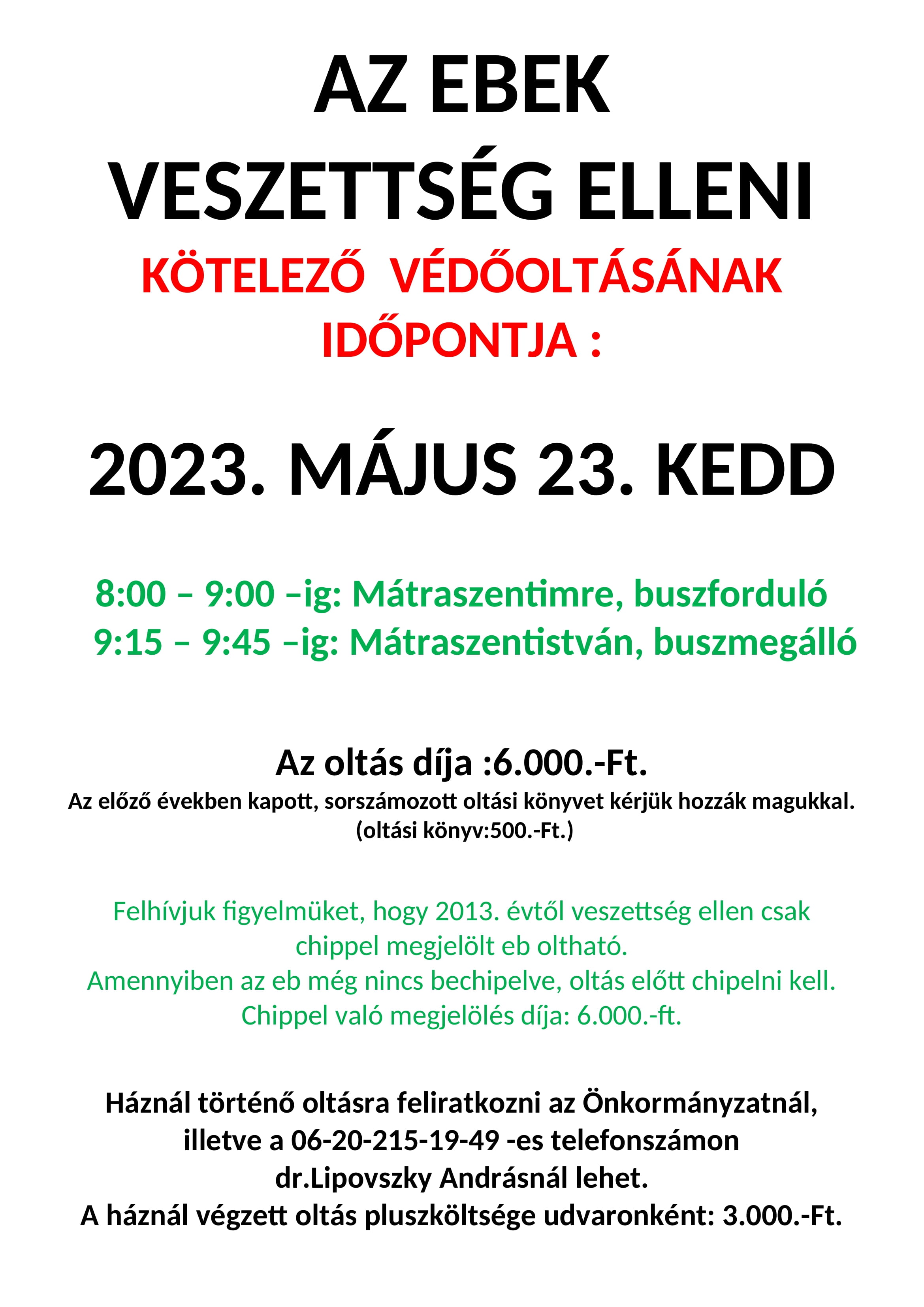 Eb oltás plakát